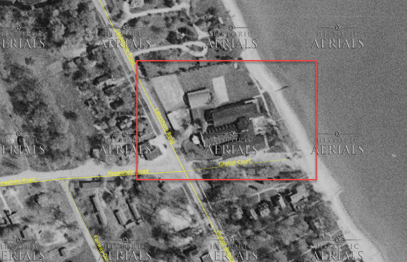 Gratiot Inn (Windemere Hotel) - 1954 Aerial (newer photo)